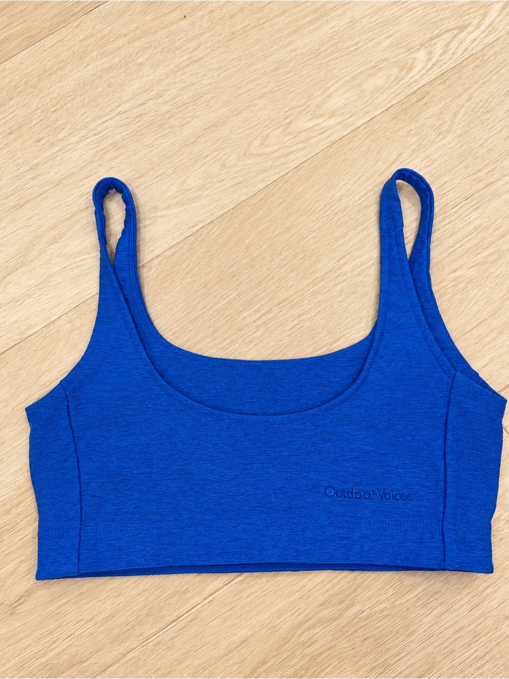 Outdoor Voices Royal Blue Seamless Scoop Sports Bra
